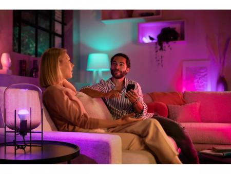 Philips Hue White & Color Ambiance E14 Tropfen Lampe 5,1W - steuerbar via App, kompatibel mit Amazon Alexa