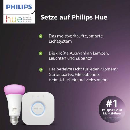 Philips Hue LED Spot GU5.3 6,3 Watt Tunable White 2000-6500 Kelvin - steuerbar via App, kompatibel mit Amazon Alexa