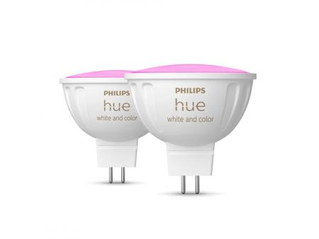 2er Philips Hue White & Color Ambiance MR16 LED Spot GU5.3 6,3 Watt RGBW