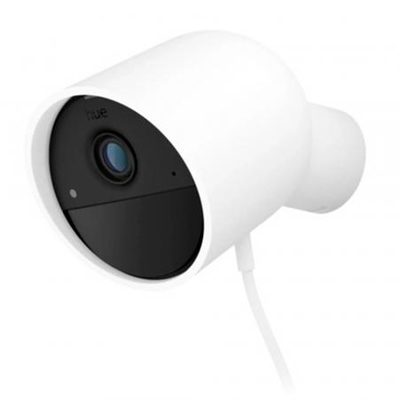 Philips Hue Secure kabelgebundene Smart Home Überwachungskamera Full HD Video drinnen oder draußen weiß