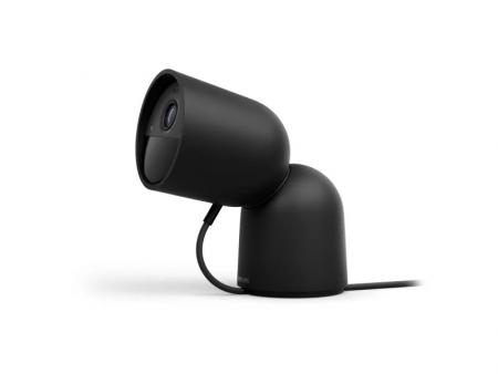 Philips Hue Secure kabelgebundene Smart Home Überwachungskamera mit Standfuß Full HD Video drinnen oder draußen schwarz