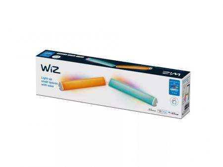 WIZ Smarte Mobile Akku LED Tischleuchte Light Bar im Doppelpack RGBW WLAN/Wi-Fi Tunable White & Color