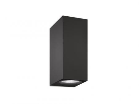 WIZ Smarte LED Wandleuchte Up & Down RGB in Schwarz WLAN/Wi-Fi Tunable White & Color indoor