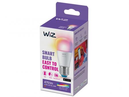 WIZ E27 Smarte LED Tropfenlampe RGBW 4,9W wie 40W WLAN/ Wi-Fi Tunable White & Color