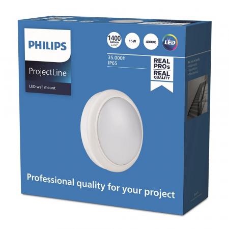 Philips Projectline Außenwandleuchte weiß 4000K natürliches weißes Licht IP65