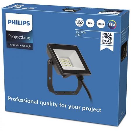 Philips LED-Scheinwerfer Projectline 20W 3000K warmweißes Licht IP65