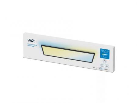 WIZ Smartes LED Panel rechteckig 30x120cm in Schwarz WLAN/Wi-Fi Tunable White