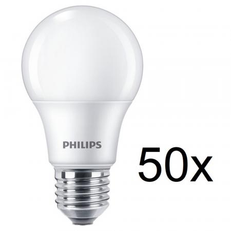 50x Standard E27 PHILIPS CorePro LED-Lampen 8W wie 60W Warmweiß