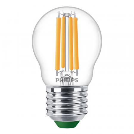 Besonders effiziente PHILIPS E27 LED Filament Tropfenlampe 2,3W = 40W 4000K neutralweißes Licht - Beste Energie Effizienz Klasse