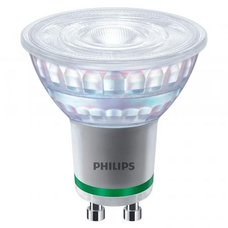 Besonders effizienter PHILIPS GU10 LED Strahler 2,1W wie 50W warmweißes Licht 2700K mit 36 ° Ausstrahlungswinkel