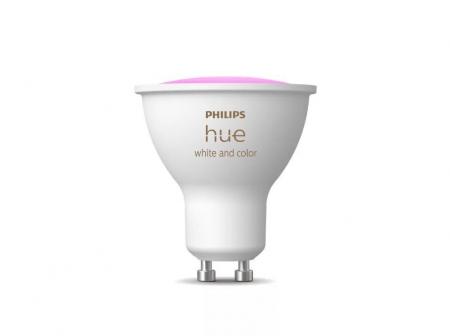 2Philips Hue White & Color Ambiance GU10 LED Spot 4,2W wie 35W dimmbar Bluetooth- und ZigBee-Steuerung RGBW