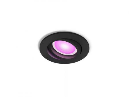 Philips Hue White & Color Ambiance Centura Einbauspot schwenkbar in Schwarz IP20