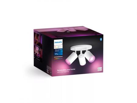 Philips Hue White & Color Ambiance Fugato 3-er Spot in weiß