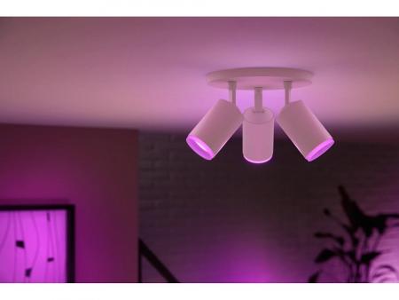 Philips Hue White & Color Ambiance Fugato 3-er Spot in weiß