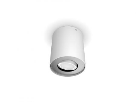 Philips Hue Schwenkbarer Deckenstrahler PILLAR Tunable White weiß inkl. Dimmschalter