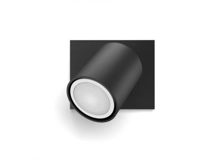 Philips Hue Wandstrahler RUNNER in Schwarz dimmbar Tunable White inkl. Dimmschalter