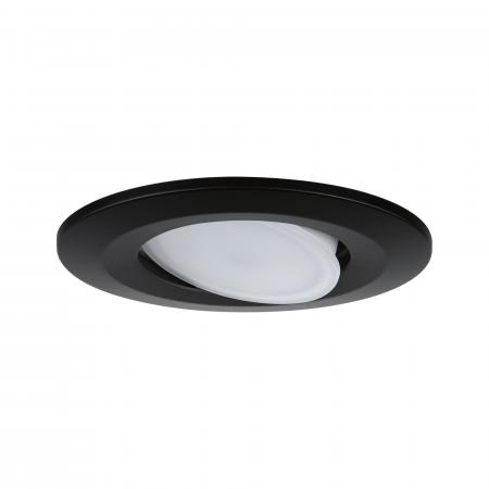 Paulmann 92462 LED Einbauleuchte Calla Basisset schwenkbar IP65 rund 90mm 30° 10x6W 10x500lm 230V 4000K Schwarz matt