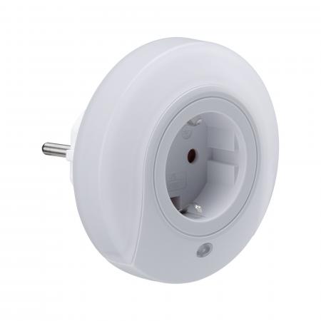 Paulmann 92494 AS Esby rund Nachtlicht Stecker weiß 0,2W 3000K Sensor - Assistance-Leuchte