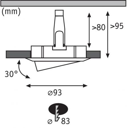 SchwenkbareLED Einbauleuchte Nova Plus IP65 Weiß Paulmann 93673