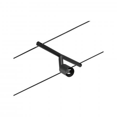 Komplette Raumausleuchtung mit dem schwarzen Seilsystem Paulmann Salt für 5xGU5,3