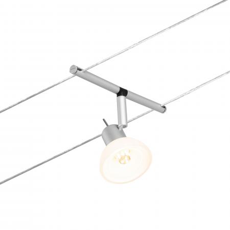 Dachschrägen Beleuchtung Paulmann Seilsystem Set Sheela für 5 x GU5.3 LED in Chrom matt12V DC 94448