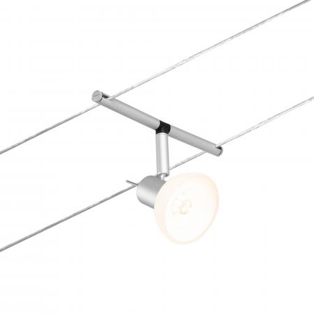 Dachschrägen Beleuchtung Paulmann Seilsystem Set Sheela für 5 x GU5.3 LED in Chrom matt12V DC 94448