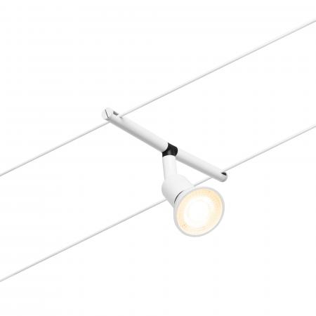 Paulmann LED-Seilsystem Salt 5-flammig GU5,3 Weiß matt Chrom12V Decken- und Wandbeleuchtung 94458