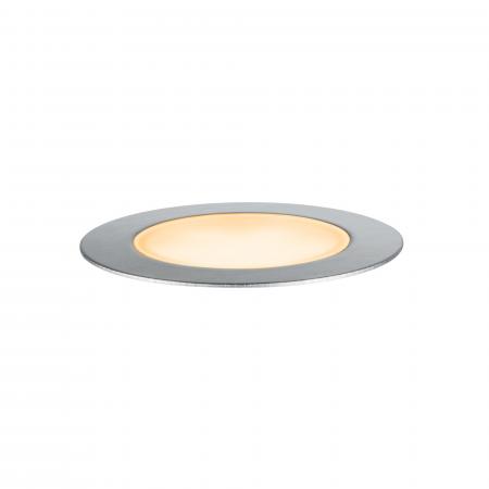 Paulmann 94721 Plug & Shine LED Bodeneinbauleuchte Floor Einzelleuchte IP67 extra warmweiß 2W Silber