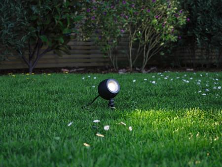 Paulmann 94768 Plug & Shine LED Gartenstrahler Smart Home Zigbee Kikolo insektenfreundlich IP65 Tunable Warm 6,2W Anthrazit