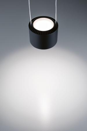 Paulmann 96813 URail LED Pendel Aldan 4,5W modern neutralweiß dimmbar Schwarz matt/Schwarz