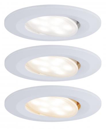 Paulmann 99934 Einbauleuchte Set Calla IP65 3step color rd schw LED 550lm tunable white 5.5W Weiß