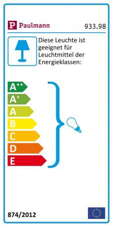 Paulmann 93398 EBL Cole rund starr max 1x10W GU10 230V weiß matt/silber Alu/Kunststoff