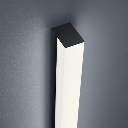 60cm Geradlinige Helestra LADO LED Spiegelleuchte und Wandleuchte in schwarz-matt