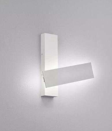 Helestra DEX LED Wandleuchte mit verstellbarem Leuchtarm in Mattweiß