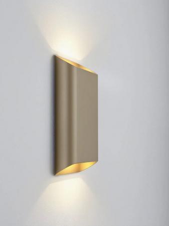 Helestra LED Wandleuchte TOCO in Coffee gold dimmbar