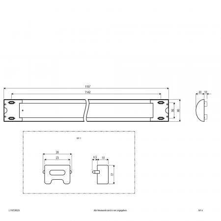 120cm EVN LED Anbauleuchte leistungsstark silber IP20 3000K 35W 3325lm - warmweißes Licht