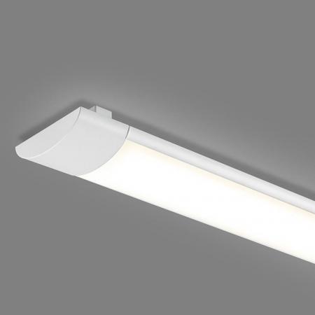 90cm EVN Elegante flache LED Anbauleuchte weiß für den Profibereich entwickelt IP20 3000K 35W 2900lm - helle warmweiße Beleuchtung