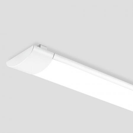 90cm EVN Elegante flache LED Anbauleuchte weiß für den Profibereich entwickelt IP20 3000K 35W 2900lm - helle warmweiße Beleuchtung