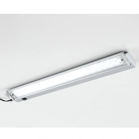58cm EVN LED Anbauleuchte schwenkbar silber IP20 3000K warmweißes Licht - mit Schalter Einsatz in Küchen als Unterbauleuchte