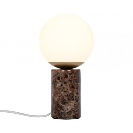 Nordlux Lilly Marble Braun moderne Tischlampe dekorative Leuchte