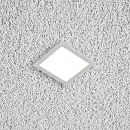 EVN Minimalistische Quadratische LED-Deckenleuchte in Weiß IP20 4.5W 3000K warmweißes Licht
