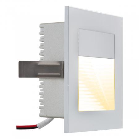 Aktion: Nur noch angezeigter Bestand verfügbar - EVN LED Wand Einbaustrahler warmweißes Licht  silber IP20 2.2W 3000K