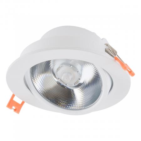 EVN P-LED Deckenleuchte rund schwenkbar weiß IP20 3000K 13W 1000lm 350mA EinbauØ100