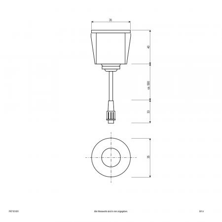 EVN LED Bodeneinbauspot rund Terrassen- und Parkplatzlicht IP67 12V/DC 1W 6000K 120lm