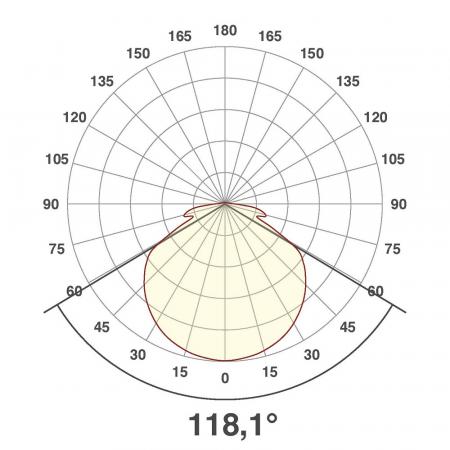 LED Bodeneinbaustrahler rund für innen und außen IP67 12V/DC 0.5W 4000K EVN