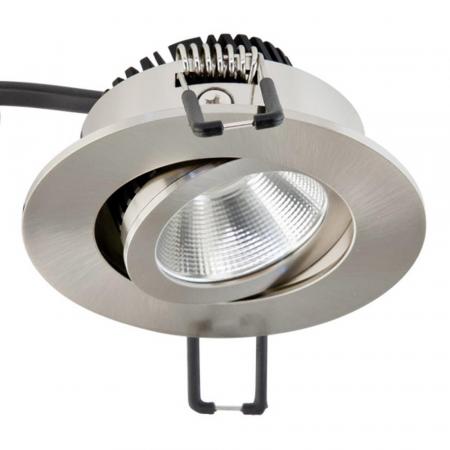 EVN LED Decken-Einbaustrahler mit warmweißem Licht rund schwenkbar & dimmbar IP20 3W 2700K 280lm 90Ra EinbauØ68