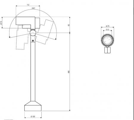 EVN P-LED Gartenspot anthrazit IP65 15W 3000K 934lm 200-240V