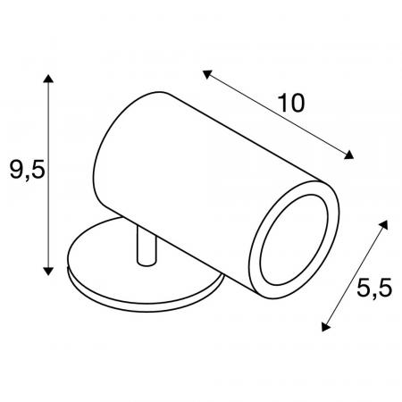 SLV 1000735 HELIA LED SPOT, Outdoor Strahler, 3000K, 35°, anthrazit, IP55