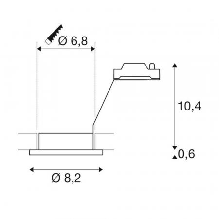 SLV 1001166 DOLIX OUT QPAR51 Einbauleuchte für Innen & Außen chrom