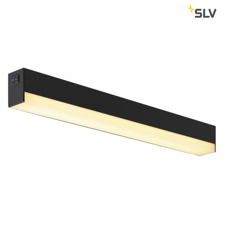 SLV 1001283 SIGHT LED Wandleuchte & Spiegelleuchte mit Schalter 600mm schwarz IP20